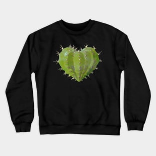 Cactus heart watercolor Crewneck Sweatshirt